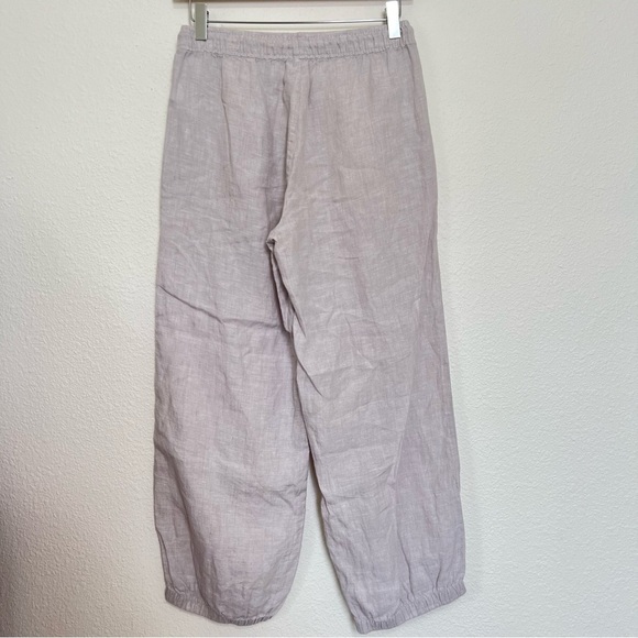 Sigrid Olsen Pull-on Elastic Waist Natural Tan Linen Jogger Pant Size XSmall - Picture 5 of 11
